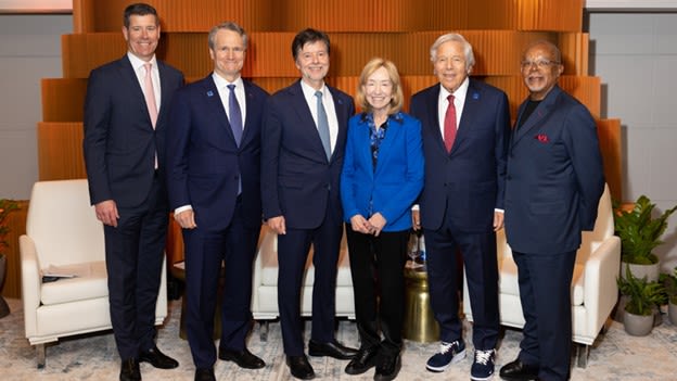 Bank of America CEO Brian Moynihan and guests