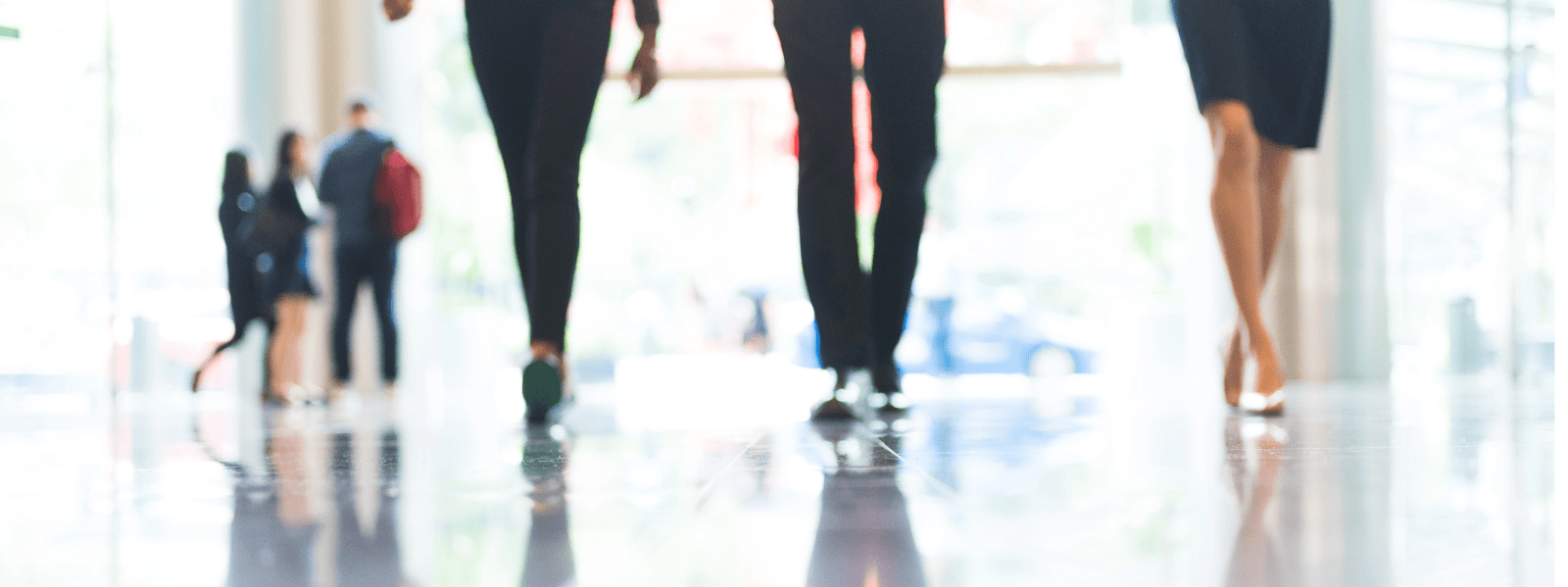 Three people walking